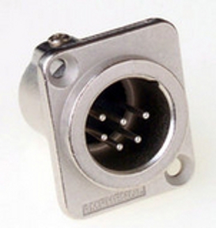 AC 6-Pin XLR Connectors, Amphenol AC6AMDZ - XLR 6-pin male universal socket