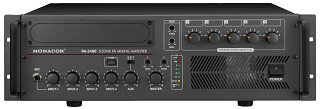 Amplificadores: Amplificadores mezcladores de zona, Amplificador mezclador de megafona mono, 5 zonas PA-5480