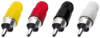 Plugs and inline jacks: RCA, RCA plug T-700G/GE