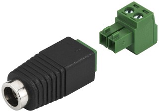 Accesorios Iluminacin, Conexiones de bajo voltaje, 5,5/2,1 mm T-521JST