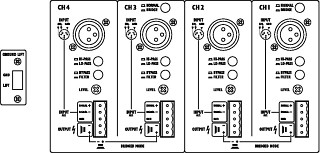 Amplificadores para megafona: Multicanal, Amplificadores estreo multicanal profesionales STA-1504
