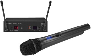 Funk-Mikrofone: Sender und Empfnger, Multi-Frequenz-Mikrofonsystem TXS-616SET