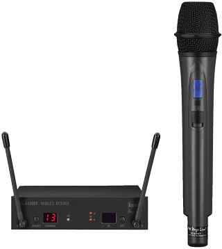 Funk-Mikrofone: Sender und Empfnger, Multi-Frequenz-Mikrofonsystem TXS-611SET