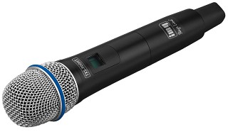 Funk-Mikrofone: Sender und Empfnger, Handmikrofon mit integriertem Multi-Frequenz-Sender TXS-900HT