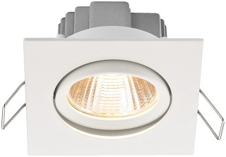 Zubehr Lichttechnik, LED-Einbaustrahler, eckig, 5 W LDSQ-755W/WWS