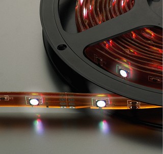 Zubehr Lichttechnik, Flexible LED-Streifen, 12 V Gleichstrom , feuchtigkeitsgeschtzte Version LEDS-5MP/RGB