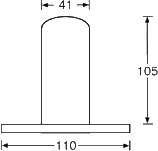 Boxenflansch, Adam Hall Hardware, Artikelnummer: SM700 - Einbauhlse f. Boxenstativ, schwarz