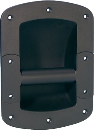 Schalengriffe, Adam Hall Hardware 34023 - Schalengriff Stahl schwarz