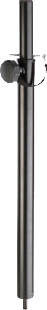 Schlagzeugersitze, Distanzrohr Streckbar M20 Gewinde SPS822, schwarz
