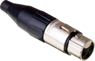 AC 3-Pin XLR Connectors, Amphenol AC3F - XLR 3-pin female connector