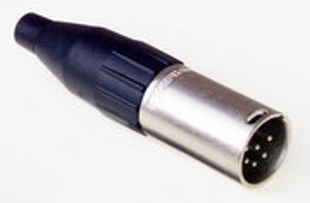 AC 6-Pin XLR Connectors, Amphenol AC6AM - XLR 6-pin male connector