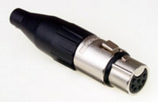 AC Serie, 7-Pin XLR Steckverbinder, Amphenol AC7F - XLR 7-Pin Steckverbinder, weiblich, GOLD-Kontakte