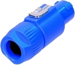 Neutrik connectors, Neutrik NAC3FCA - Powercon jack, blue