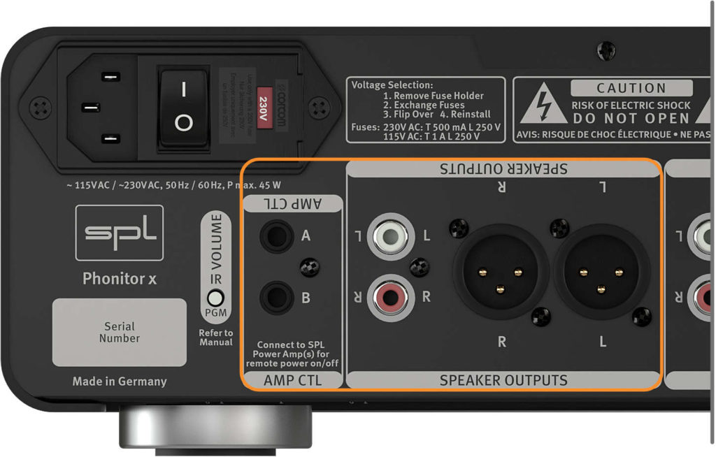 SPL Phonitor x, Zu den Endstufen