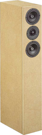 Alya aktiv is a small high-end 2 way floorstanding speaker.