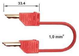 Stecker, Vergoldete Bananenstecker BS8 fr Kabel bis 10 mm