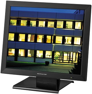 Monitore und Halterungen, LCD-Farbmonitor im Metallgehuse fr berwachungssystem TFT-1904LED