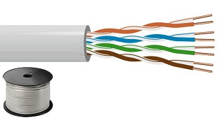 Kabel-Rollenware: Cat-Kabel, Cat-5e-Verlegekabel, 125 MHz UTP CAT-5100UTP