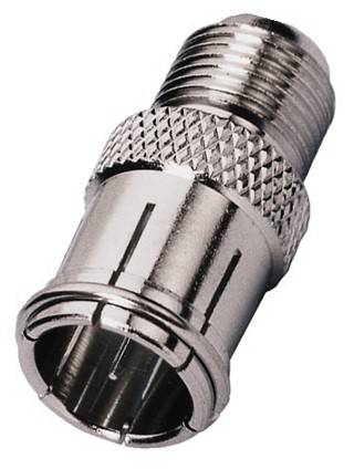 Stecker und Kupplungen: F-Norm, Adapter F-Schraubbuchse/F-Aufschiebstecker FCH-17