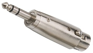 Adapter: XLR, Adapter XLR/6,3-mm-Stereo-Klinkenstecker NTA-118