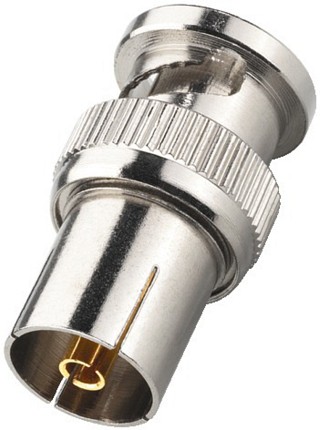 Stecker und Kupplungen: BNC, Adapter BNC-Stecker/Antennen-Koaxkupplung BNC-2024