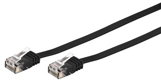 Datenkabel: Netzwerkkabel, Cat-6-Netzwerkflachkabel, U/UTP CAT-62F/SW