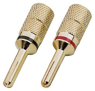 banana plugs, Pair of banana plugs SPC-425/B