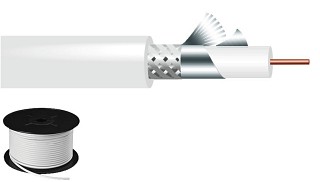 Kabel-Rollenware: Video-Kabel, Hochwertiges Koaxial-Antennenkabel ACC-168/100