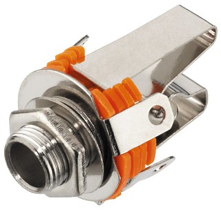 Plugs and inline jacks: 6.3mm, 6.3 mm Stereo and Mono Panel Jacks T-214J