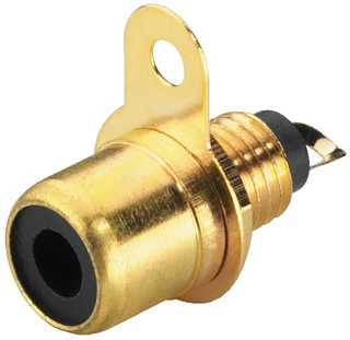 Plugs and inline jacks: RCA, RCA panel jack T-706G