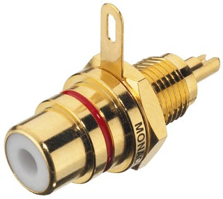 Plugs and inline jacks: RCA, RCA panel jack T-710G