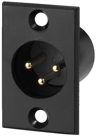 Stecker und Kupplungen: XLR, XLR-Einbauarmaturen, 3-polig NC-506/P