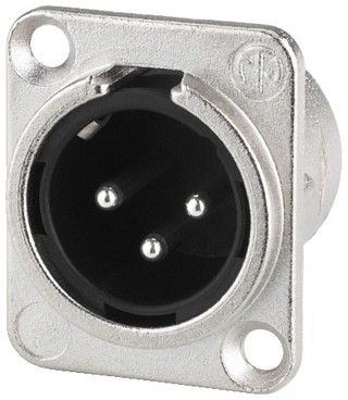 Stecker und Kupplungen: XLR, NEUTRIK-XLR-Einbauarmaturen, 3-polig NC-3MDL1