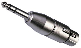 Adattatore: XLR, Adattatori NEUTRIK XLR/jack stereo 6,3mm NA-3FP