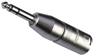 Adapter: XLR, NEUTRIK-Adapter XLR/6,3-mm-Stereo-Klinkenstecker NA-3MP