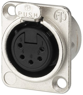 Stecker und Kupplungen: XLR, XLR-Einbauarmaturen, 5-polig NC-5FDL1