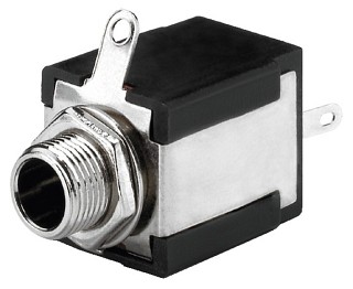 Stecker und Kupplungen: Klinke 6,3 mm, 6,3-mm-Stereo- und Mono-Klinken-Einbaubuchsen T-636