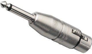 Adaptateurs: XLR, Adaptateur XLR NEUTRIK / jack 6,35 mle mono NA-2FP