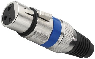 Stecker und Kupplungen: XLR, XLR-Kupplungen, 3-polig XLR-207J/BL