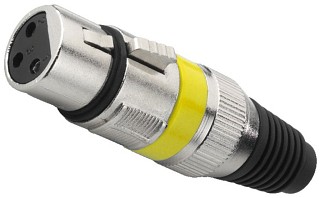 Stecker und Kupplungen: XLR, XLR-Kupplungen, 3-polig XLR-207J/GE