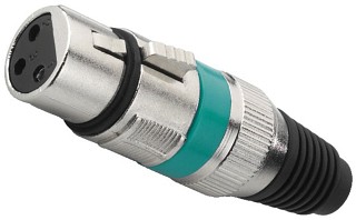 Stecker und Kupplungen: XLR, XLR-Kupplungen, 3-polig XLR-207J/GN