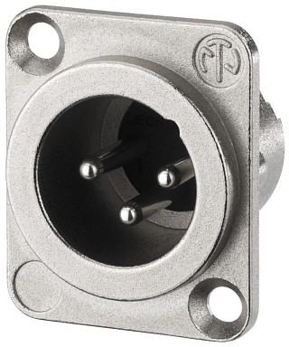 Stecker und Kupplungen: XLR, NEUTRIK-XLR-Einbauarmaturen, 3-polig NC-3MDLX