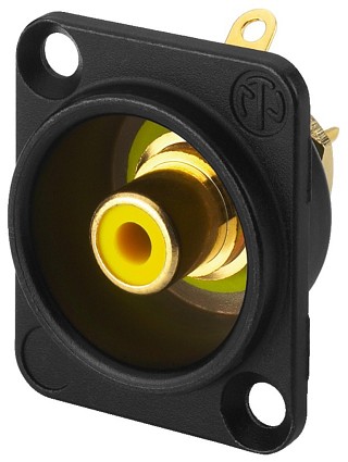 Stecker und Kupplungen: Cinch, NEUTRIK-Cinch-Einbaubuchse NF-2DB4