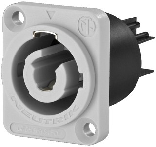 Netzspannung: Stecker und Kupplungen, NEUTRIK-POWERCON-Armaturen NAC-3MPB1