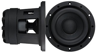 Wall and ceiling speakers: Low-impedance / 100 V, High-tech compact subwoofer, 300 WMAX, 100 WRMS, 4  , RAPTOR-6