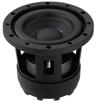 Wall and ceiling speakers: Low-impedance / 100 V, High-tech compact subwoofer, 300 WMAX, 100 WRMS, 4  , RAPTOR-6