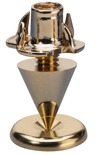 Pointes De Découplage En Laiton Pour Enceintes HiFi - Lot De 4 Pointes (45mm) + 4 Contre-pointes (16mm) - Améliore La Qualité Sonore