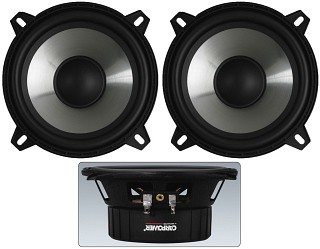 Wall and ceiling speakers: Low-impedance / 100 V, Pair of car hi-fi bass-midrange speakers, 60 WMAX, 30 WRMS, 4  , CRB-130PS