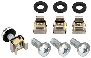 Transport und Aufbewahrung: 19-Zoll-Casebau, Kfigmuttern-Schraubenset MZF-8648