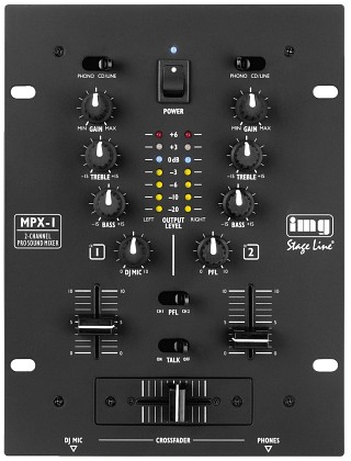 Mischpulte und Mixer: DJ-Mischpulte, Stereo-DJ-Mischpult MPX-1/BK